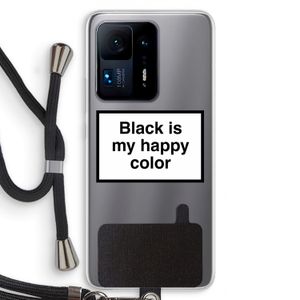 Black is my happy color: Xiaomi Mi Mix 4 Transparant Hoesje met koord