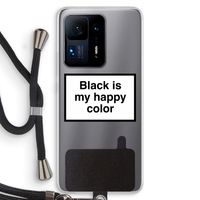 Black is my happy color: Xiaomi Mi Mix 4 Transparant Hoesje met koord