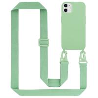 Cadorabo Mobiele telefoon ketting geschikt voor Apple iPhone 11 Hoesje in LIQUID LICHT GROEN - Silicone beschermhoes - thumbnail