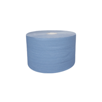 Industrie uierpapier zwaar 22cm x 360m 3 laags blauw