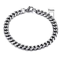 Stalen heren armband LGT JWLS Gourmet schakel Vintage 7mm