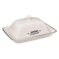 5Five botervloot Bistro Gastronome - keramiek - 19 x 14 cm - wit