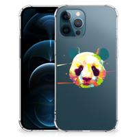 iPhone 12 | 12 Pro Stevig | Bumper Hoesje | Panda Color