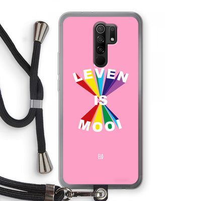 Het Leven Is Mooi: Xiaomi Redmi 9 Transparant Hoesje met koord