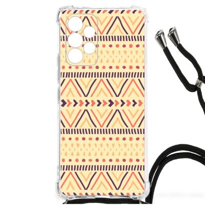 Samsung Galaxy A53 Doorzichtige Silicone Hoesje Aztec Yellow Samsung Galaxy A53 Doorzichtige Silicone Hoesje Aztec Yellow