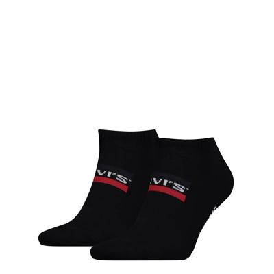 Levi's Low Cut Sprtwr Logo Black 2-Pack-43/46