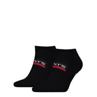 Levi's Low Cut Sprtwr Logo Black 2-Pack-43/46