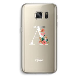 Pink Bouquet: Samsung Galaxy S7 Transparant Hoesje