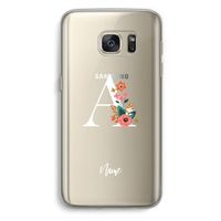 Pink Bouquet: Samsung Galaxy S7 Transparant Hoesje