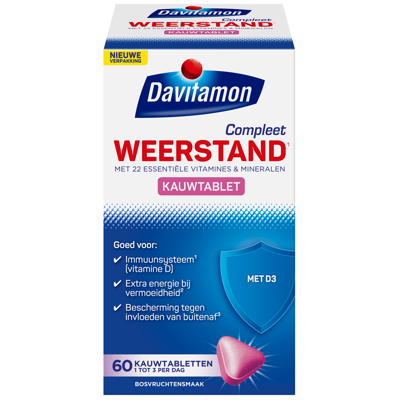 Davitamon Compleet Weerstand Kauwvitamines Bosvruchten
