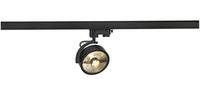 KALU TRACK QPAR111 zwart 1xGU10 3-fase