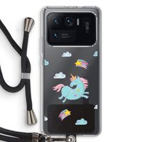 Vliegende eenhoorn: Xiaomi Mi 11 Ultra Transparant Hoesje met koord