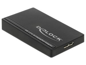 DeLOCK 62581 USB grafische adapter 3840 x 2160 Pixels Zwart