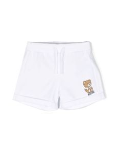 Moschino Kids short à imprimé Teddy Bear - Blanc