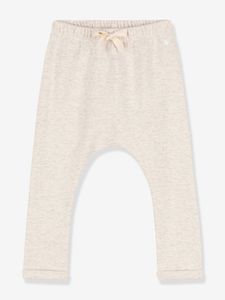 Baby broek van dikke jersey PETIT BATEAU gemêleerd beige