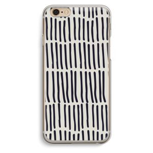 Moroccan stripes: iPhone 6 / 6S Transparant Hoesje