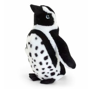 Keel Toys pluche Humboldt pinguin knuffeldier - wit/zwart - staand - 40 cm   -