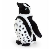 Keel Toys pluche Humboldt pinguin knuffeldier - wit/zwart - staand - 40 cm   - - thumbnail