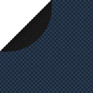 VidaXL Zwembadfolie solar drijvend 210 cm pe zwart en blauw