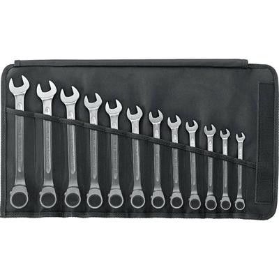 Stahlwille 96411712 17/12 Steek-ringsleutelratelset 12-delig Sleutelbreedte (metrisch) 8 - 19 mm