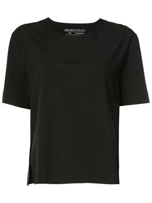 Osklen t-shirt à détail de fente - Noir