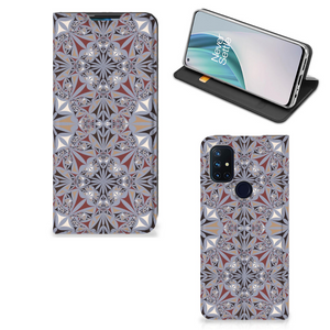 OnePlus Nord N10 5G Standcase Flower Tiles