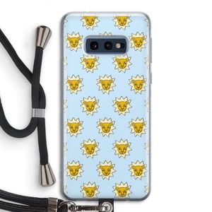 Leeuwenkoppen: Samsung Galaxy S10e Transparant Hoesje met koord