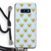 Leeuwenkoppen: Samsung Galaxy S10e Transparant Hoesje met koord