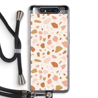 Terrazzo N°18: Samsung Galaxy A80 Transparant Hoesje met koord