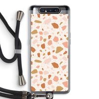 Terrazzo N°18: Samsung Galaxy A80 Transparant Hoesje met koord Terrazzo N°18: Samsung Galaxy A80 Transparant Hoesje met koord
