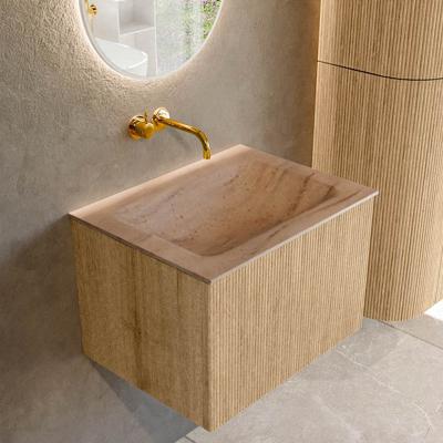 Badmeubel Mondiaz Kurve-Dlux | 60 cm | Meubelkleur Oak | Wastafelkleur Saba | Solid surface | Wasbak midden spoelbak | Zonder kraangat(en) Badmeubel Mondiaz Kurve-Dlux | 60 cm | Meubelkleur Oak | Wastafelkleur Saba | Solid surface | Wasbak midden spoelbak | Zonder kraangat(en)