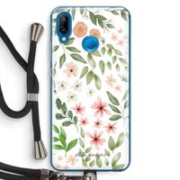 Botanical sweet flower heaven: Huawei P20 Lite Transparant Hoesje met koord