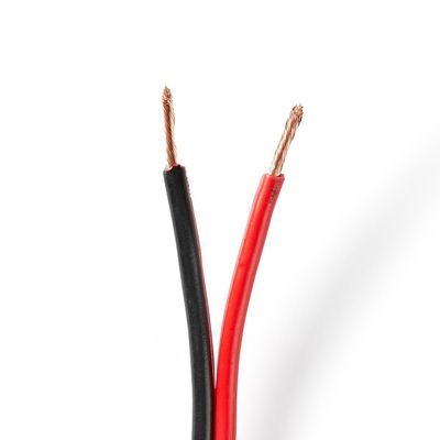 Nedis Speaker-Kabel | 2x 2.50 mm² | 100 m | Rood / Zwart | 1 stuks - CABR2500BK1000 CABR2500BK1000