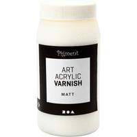 Creativ Company Art acrylic vernis, mat transparant, wit, 500 ml/ 1 doosje