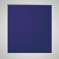 VidaXL Rolgordijn verduisterend 140 x 230 cm marineblauw VidaXL Rolgordijn verduisterend 140 x 230 cm marineblauw