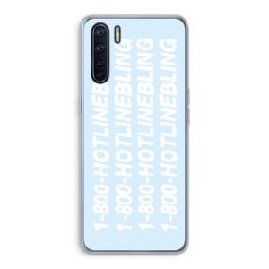 Hotline bling blue: Oppo A91 Transparant Hoesje