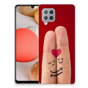 Samsung Galaxy A42 Silicone Back Cover Liefde - Origineel Romantisch Cadeau