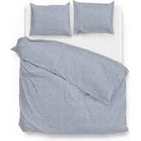 Dekbedovertrek Katoen Lino Denim Ruiten 240x200 Cm Zo!Home - Dekbed-Discounter.nl