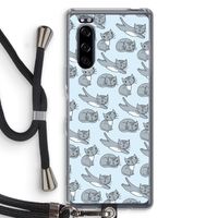 Poezen: Sony Xperia 5 Transparant Hoesje met koord