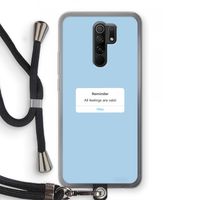 Reminder: Xiaomi Redmi 9 Transparant Hoesje met koord