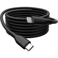 Digitus USB-kabel USB 2.0 Apple Lightning stekker, USB-C stekker 200 cm Zwart Flexibel, Zeer flexibel, Met USB, Silicone, Uitstekende