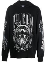 Philipp Plein hoodie à imprimé graphique - Noir - thumbnail