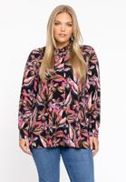Yoek Blouse kort | Zwart | Maat 50/52