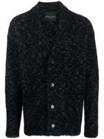 Roberto Collina cardigan en maille à col v - Noir