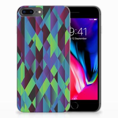 Apple iPhone 7 Plus | 8 Plus | TPU Hoesje | Abstract Green Blue