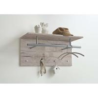 Leen Bakker - Wandkapstok Spot - Zand/eikenkleur - 72x35x29,5 Cm - MDF - Grijs#Bruin - 29.5x72x35 Cm