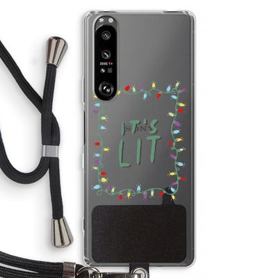 It's Lit: Sony Xperia 1 III Transparant Hoesje met koord
