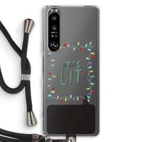 It's Lit: Sony Xperia 1 III Transparant Hoesje met koord