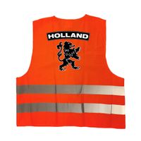 Holland fan hesje met zwarte leeuw EK / WK supporter outfit voor volwassenen - thumbnail