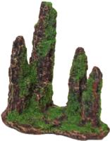 Polyresin ornament rotszuilen met mos 15 cm - Gebr de boon